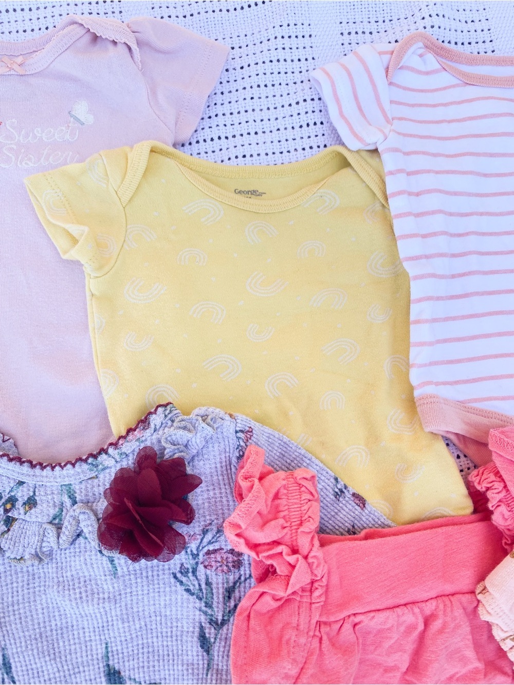 Baby Girls Summertime Bundle | 100% Cotton Capsule Wardrobe 0-3 Months - Picture 2 of 7